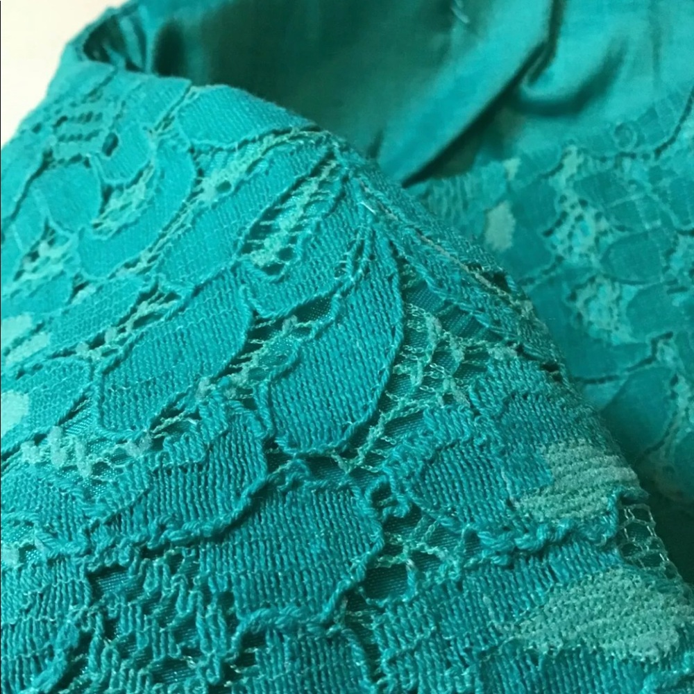 Strapless Dress Floral S,M,L - Teal